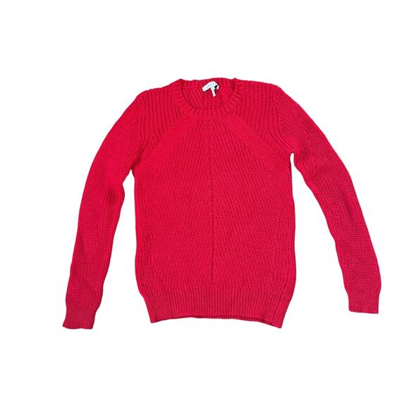 Sandro Mohair Blend Red Crewneck Sweater - Picture 1 of 8